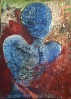 Blaue Herzdame