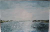 Panorama von der Rheinbrücke Rhein-abwärts